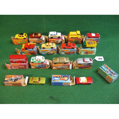 466 - Thirteen boxed Matchbox 75 Series vehicles to comprise: 7, 8, 17, 20, 21, 24, 39, 42, 51, 56, 67, 70... 