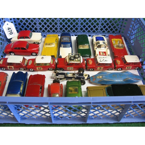 470 - Approx twenty loose Corgi diecast cars to include: six Minis, a Thunderbird, Hienkel, Lincoln Contin... 