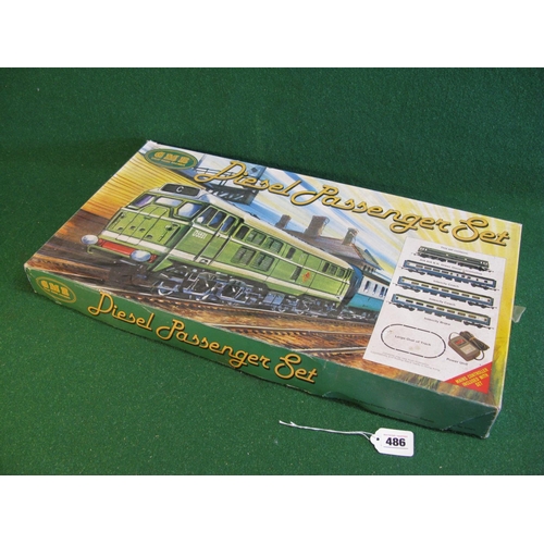 486 - 1980's OO scale Great Model Railways (Airfix/Palitoy) Diesel Passenger Train set with a green Class ... 