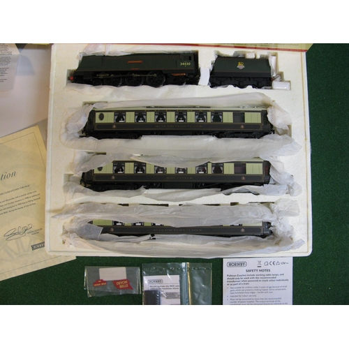 495 - Opened but unused Hornby OO Devon Belle Train pack containing West Country Class 4-6-2 tender locomo... 