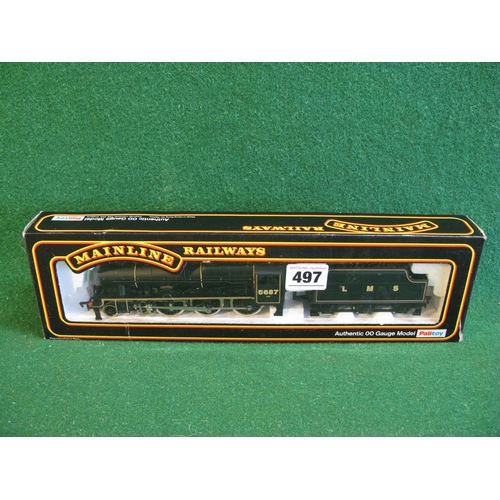 497 - Mainline Railways boxed 1980-1981 Jubilee Class 4-6-0 tender locomotive No. 5687 Neptune in LMS line... 