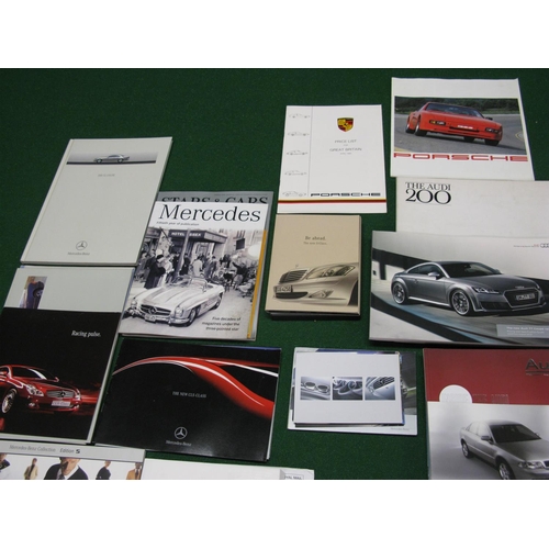 72 - Quantity of dealership brochures and ephemera etc for Audi, Mercedes, Mazda and Porsche