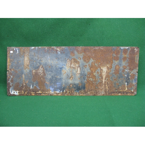 129 - Enamel advertising sign Ask For Nut Brown Tobacco, black bordered white letters on a red ground - 48... 