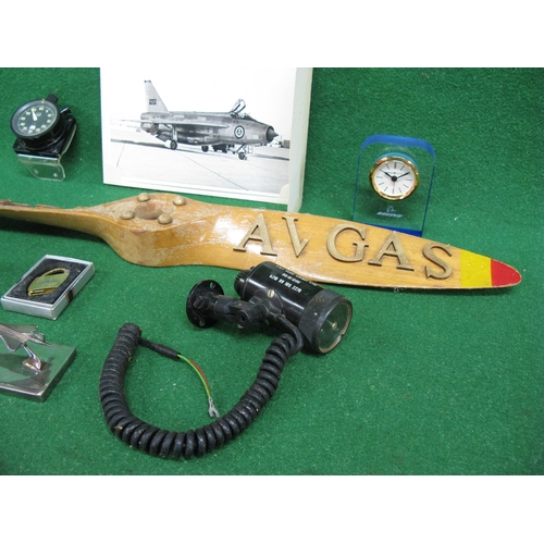 161 - Small wooden propeller with separately applied Texaco AV Gas letters (af) - 26