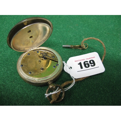 169 - Swiss made pocket watch with Superior Railway Time Keeper Specifically Examined, Roman Numerals and ... 