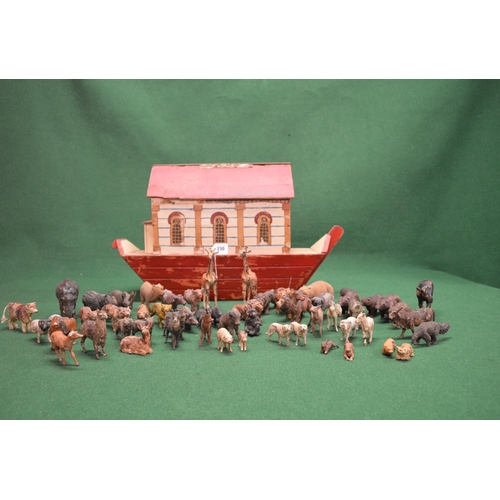 230 - Possibly bespoke wooden Noah's Ark - 29