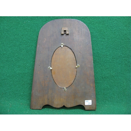 261 - Wooden picture frame made from the tip of a propeller - 9