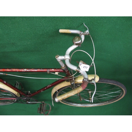 277 - 1950's Hercules Special touring cycle with Reynolds tubing and Brooks saddle