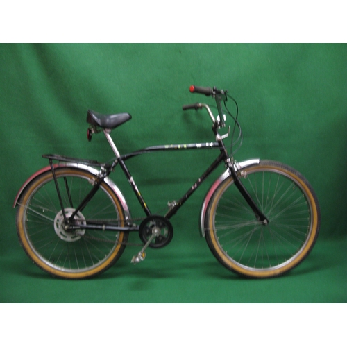 278 - 1980's Raleigh Bomber with fat tyres and cow horn handle bars