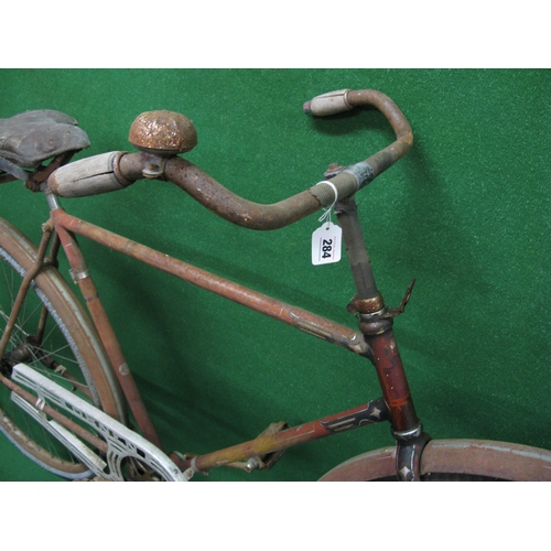 284 - A Swedish made Ornen gentleman's bicycle which was once ornately finished with fully lined paintwork