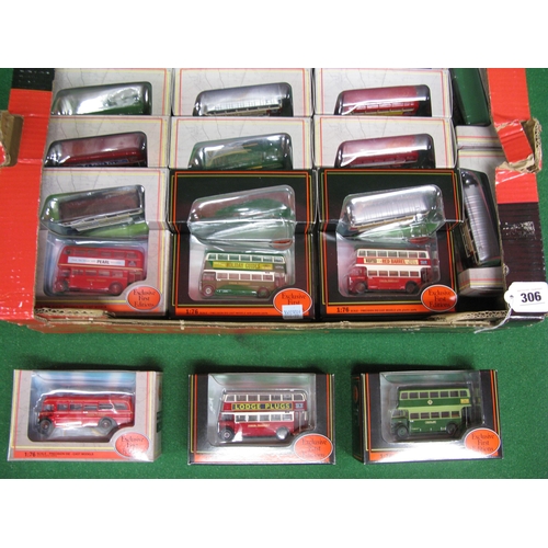 306 - Twenty boxed 1:76 scale model buses made by Exclusive First Editions.  Companies include London Tran... 