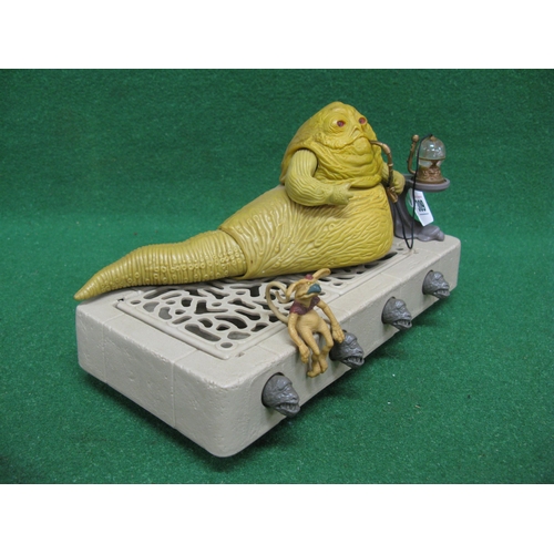 309 - 1983 Star Wars Jabba The Hut playset with pipe and Salacious Crumb figure (neck collar missing)