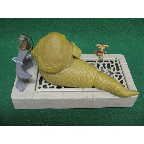 309 - 1983 Star Wars Jabba The Hut playset with pipe and Salacious Crumb figure (neck collar missing)