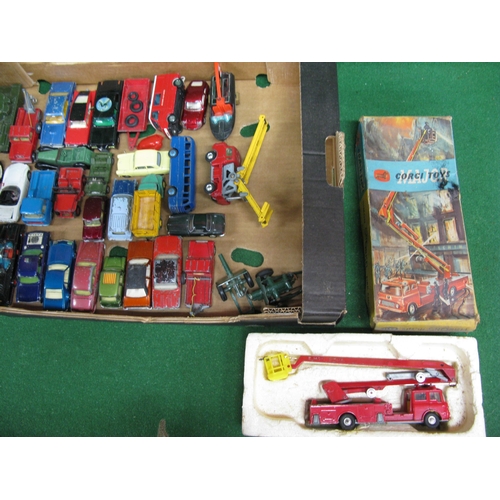 356 - Box of diecast loose playworn vehicles made by Corgi, Dinky, Britain's, Solido and Vanguards togethe... 