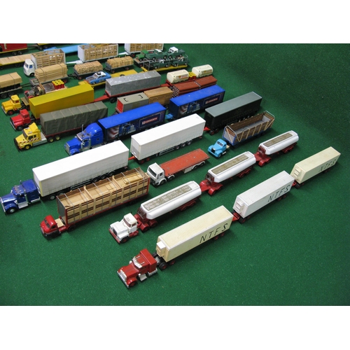 399 - One mans representation of Australian road trains as exhibited at country shows.  Built up from Corg... 