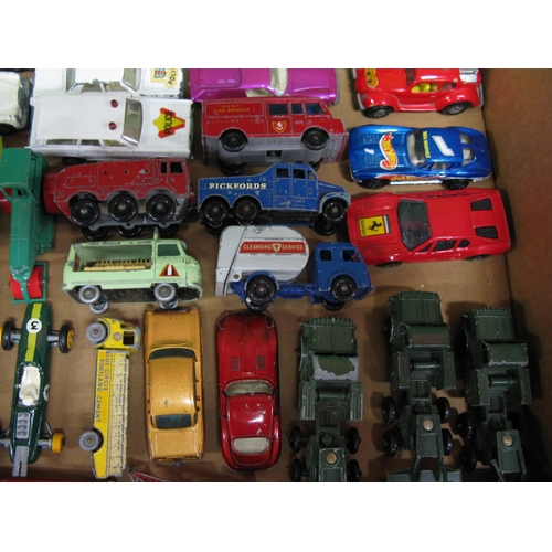 423 - Box of approx forty eight loose playworn Lesney/Matchbox, Husky, Hot Wheels, Corgi Junior and Budgie... 