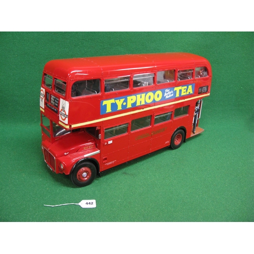 442 - Large and heavy super detailed model of London Transport Routemaster RM857 on Route 11, made of meta... 