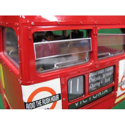 442 - Large and heavy super detailed model of London Transport Routemaster RM857 on Route 11, made of meta... 