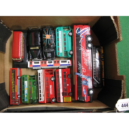 444 - Quantity of loose diecast buses, coaches, taxis and trains mostly with a connection to London from C... 