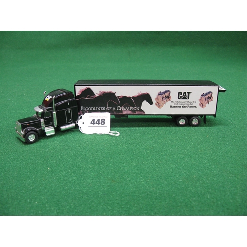 448 - Box of large American truck models from Norscot and Newray