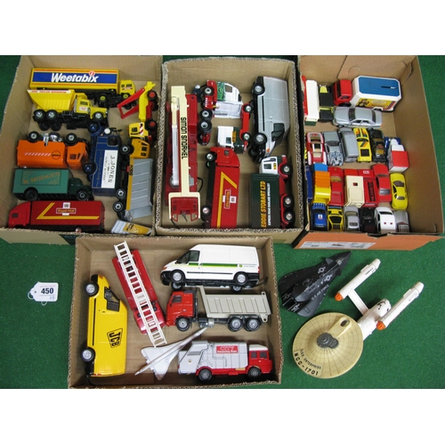 450 - Quantity of loose playworn diecast vehicles from Corgi, Dinky, Matchbox, Siku and Ertl etc