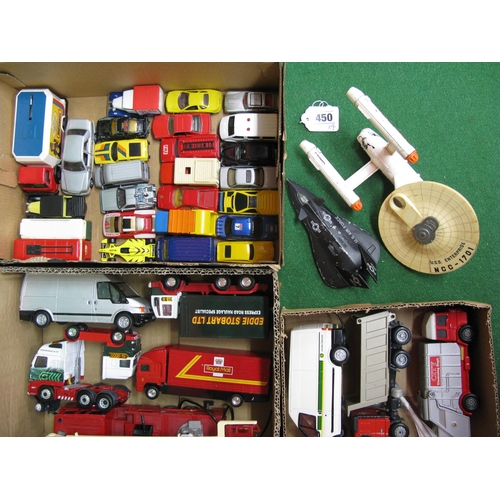 450 - Quantity of loose playworn diecast vehicles from Corgi, Dinky, Matchbox, Siku and Ertl etc