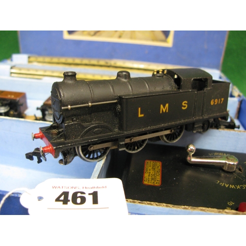 461 - Boxed 1940's/1950's Hornby Dublo 3 Rail LMS Goods Train set containing: EDL7 0-6-0T No. 6917 in LMS ... 