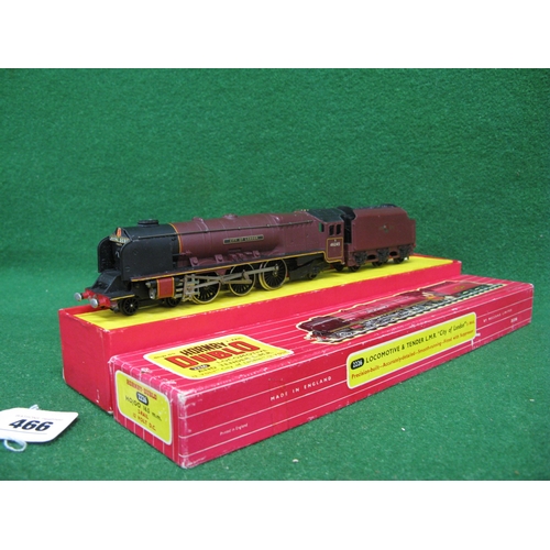 466 - Boxed 1960's Hornby Dublo 2 Rail 8P 4-6-2 tender locomotive No. 46245 City Of London in late BR maro... 