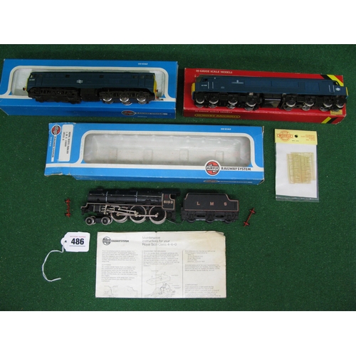 486 - Boxed Airfix Class 31 diesel in BR blue, Mainline Class 45 diesel The Manchester Regiment in BR blue... 