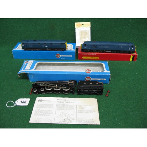 486 - Boxed Airfix Class 31 diesel in BR blue, Mainline Class 45 diesel The Manchester Regiment in BR blue... 