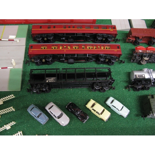 488 - Quantity of Jouef/Playcraft HO scale items to include: rolling stock, track, buildings, figures, car... 