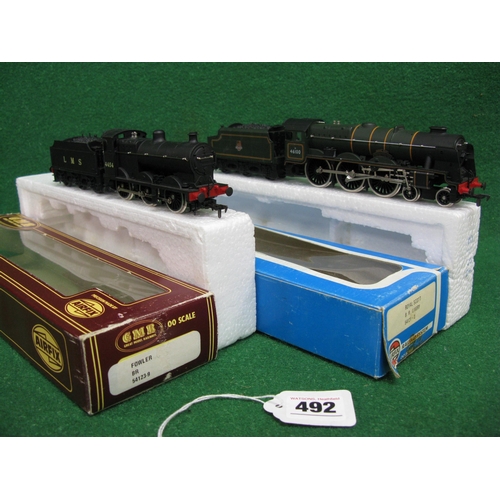 492 - 1970's/1980's Airfix/GMR OO tender drive steam locomotives: 4-6-0 rebuilt Royal Scot in early lined ... 