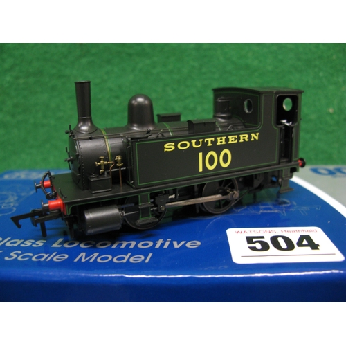 504 - Dapol 00 LSRW B4 Class 0-4-0 tank locomotive No. 100 in Southern lined black livery, boxed with acce... 