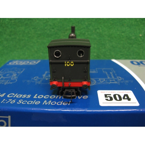 504 - Dapol 00 LSRW B4 Class 0-4-0 tank locomotive No. 100 in Southern lined black livery, boxed with acce... 