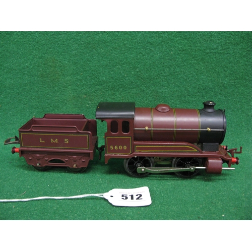 512 - Post war boxed Hornby O gauge clockwork train set to comprise: 501 Type 0-4-0 tender locomotive No. ... 