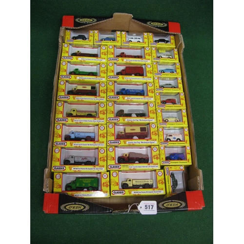 517 - Twenty six boxed OO scale model cars, vans and lorries from the 1950's/1960's made by Classix