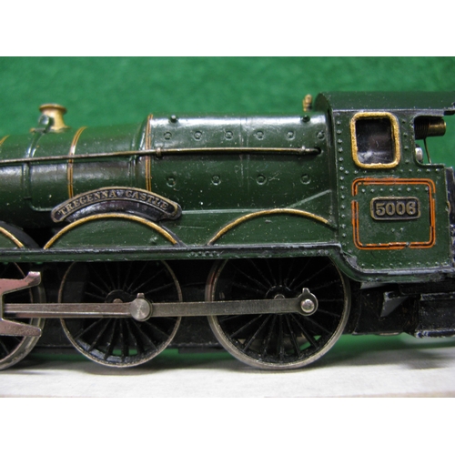 522 - 1960's Hornby Dublo 2 Rail 4-6-0 tender locomotive in Great Western lined green livery, now renumber... 