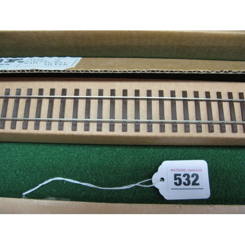 532 - Quantity of C&L Finescale scale track templates, two packs of SMP Scaleway J Type nickel silverrail ... 