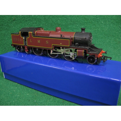 543 - Two Hornby OO LMS steam locomotives to comprise: 1980's Fowler 2-6-4T No. 2300 in lined maroon toget... 