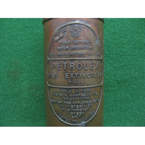 7 - Petrolex Type B brass fire extinguisher made by Read & Campbell Ltd, London - 3.5