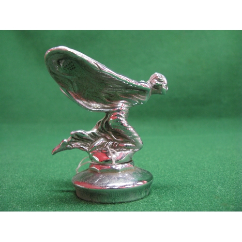 81 - Possibly 1930's Rolls Royce Kneeling Lady chromed cap mounted mascot with Trademark Reg and Reg US P... 