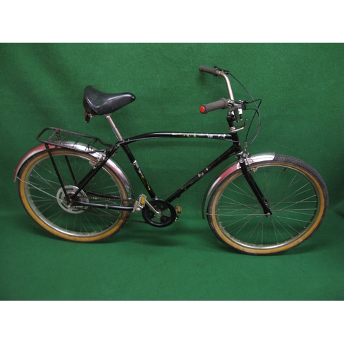 278 - 1980's Raleigh Bomber with fat tyres and cow horn handle bars