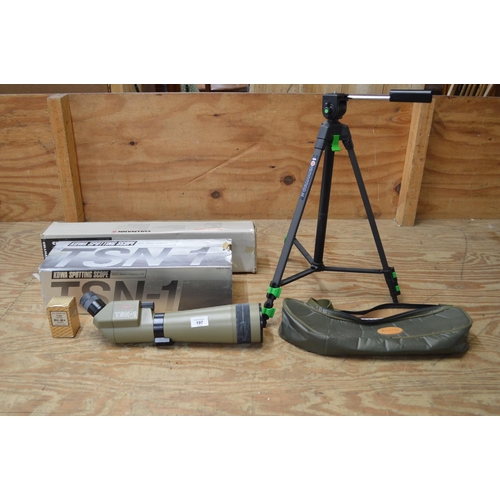 197 - Kowa TSN-1 spotting scope with case, original box and tripod
