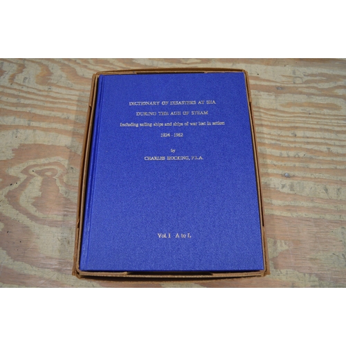 249 - Single Volume I A-L of Dictionary Of Disasters At Sea During The Age Of Steam by Charles Hocking FLA