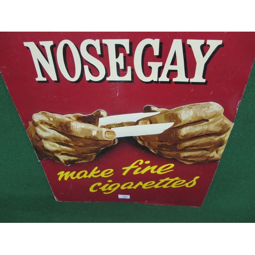 170 - Large thick card advertisement for You And Special Nosegay Make Fine Cigarettes, yellow and white le... 