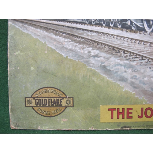 232 - Thick card advertisement featuring LMS 4-6-2 No. 6200 Princess Elizabeth and train titled The Joy Of... 