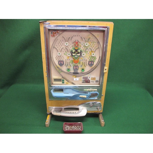 322 - Vertical free to use pinball machine made by Nishijin in Japan, of metal and plastic construction co... 