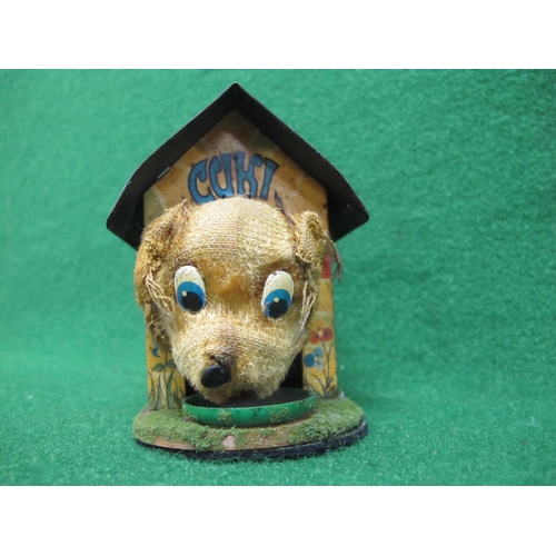 376 - CUKI The Clockwork Dog in his tinplate kennel who gobbles up his grub - 4.5