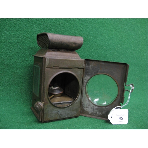 45 - Raydyot side mounting oil lamp with 3