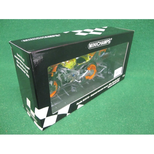 451 - Boxed Minichamps 1:12 scale metal motorcycle model of a Honda RC2VVi-Repsol Honda Team, Valencia Mot... 